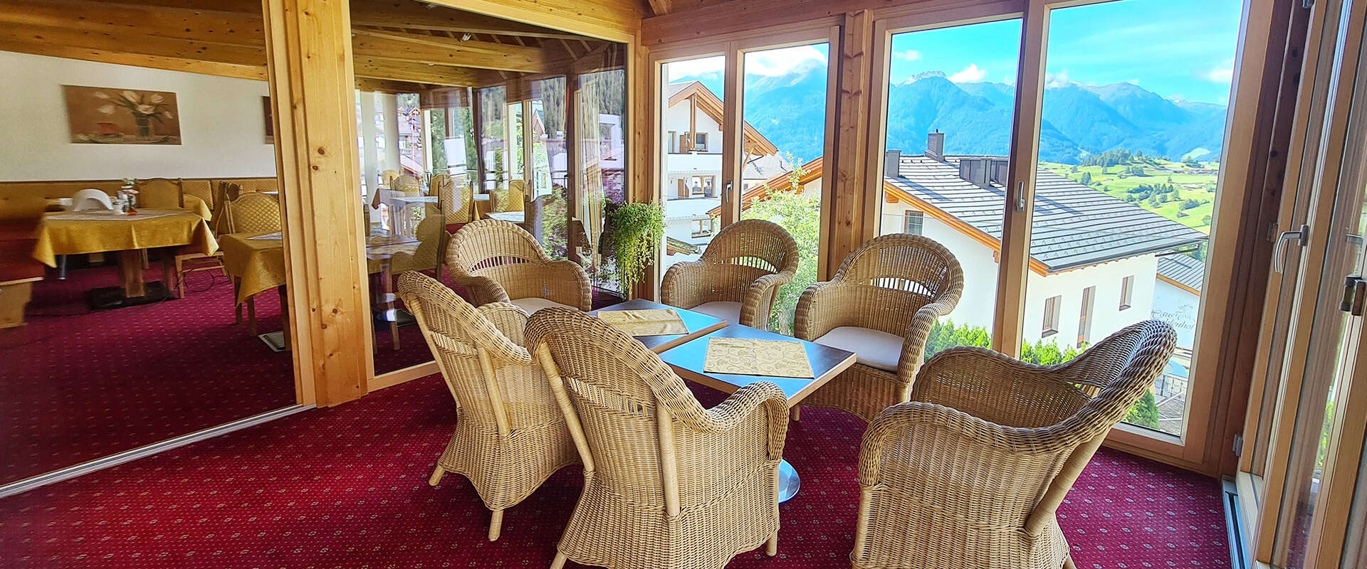 Frühstücksraum des Hotels Garni Sonnenheim