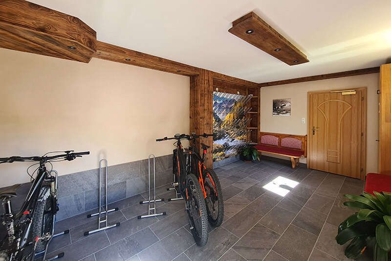 Bicycle room in the Hotel Sonnenheim in Tyrol